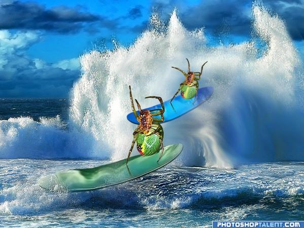 Creation of Surf's up!: Final Result